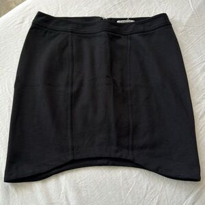 Helmut Lang Black Asymmetric Skirt